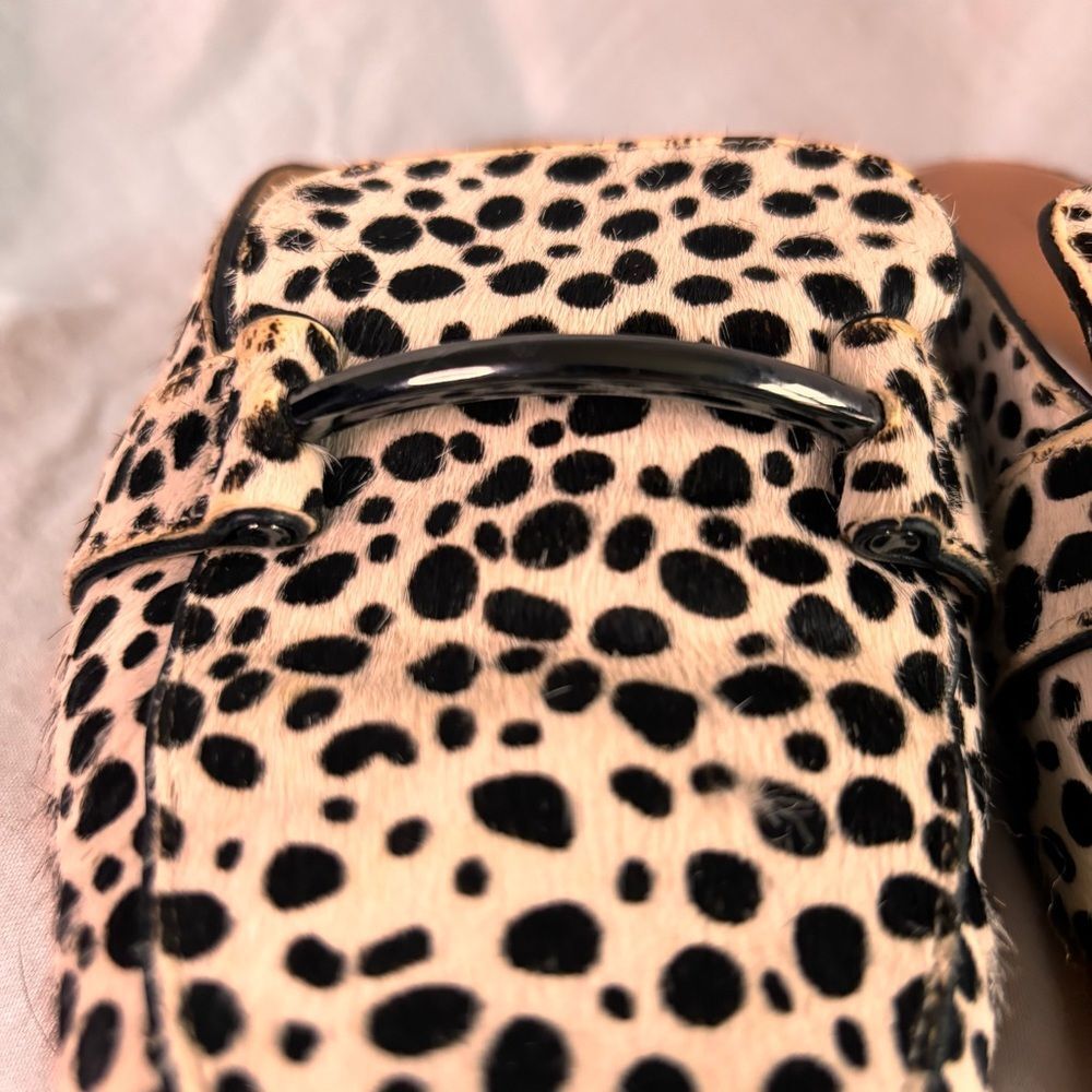 Linea Paolo Leopard Print Slip-On Shoes | Size 7 (US)- Genuine Calf Hair Loafer - Picture 5 of 11